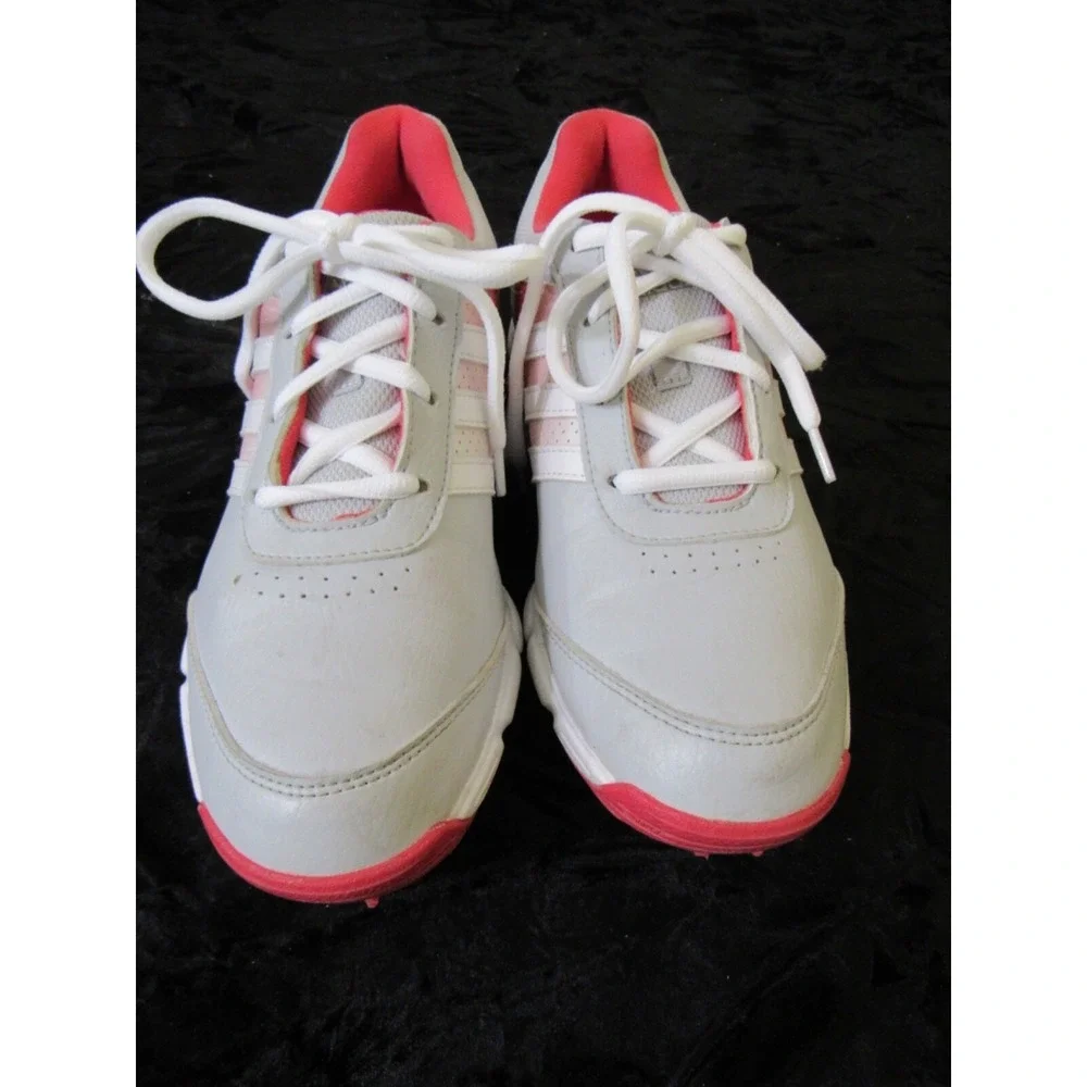 Adidas Women's Tech Response Golf Shoes Clear Grey/White/Core Pink Q44710 Size 6